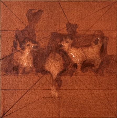 Sketch for Elegy For Animals Trapped In Factory Farm Fires