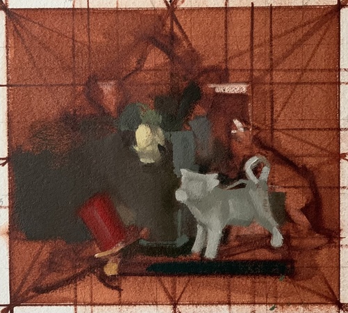 Sketch for Elegy For Animals Trapped In Factory Farm Fires
