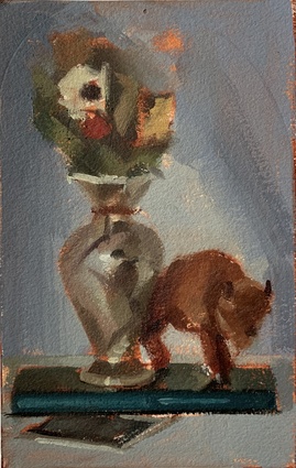 Study for Still Life With Buffalo, Bewilderment, And Postcard of Still Life, 1932