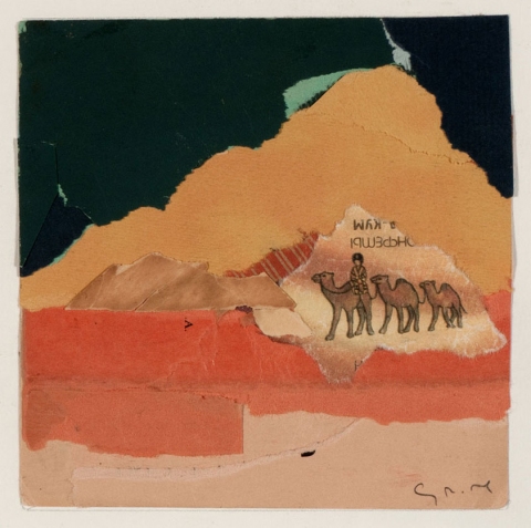 Russian Desert Earlier Work collage on paper