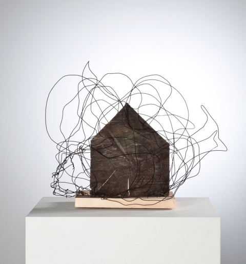 Thought House Sketch (Thought House Series) Recent Work steel and wood