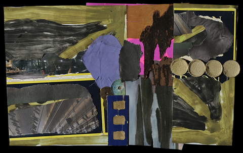Mason Pearson II Recent Work collage and paint on paper