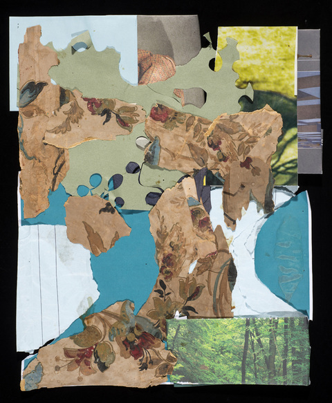 Farmhouse Tweed Recent Work collage on paper