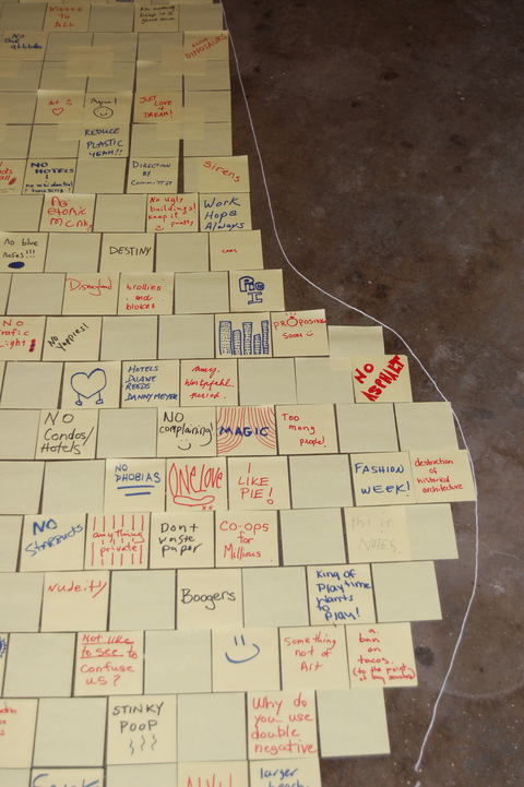 Amy Westpfahl  Govenor's Island Post-It Map Project, 2010 