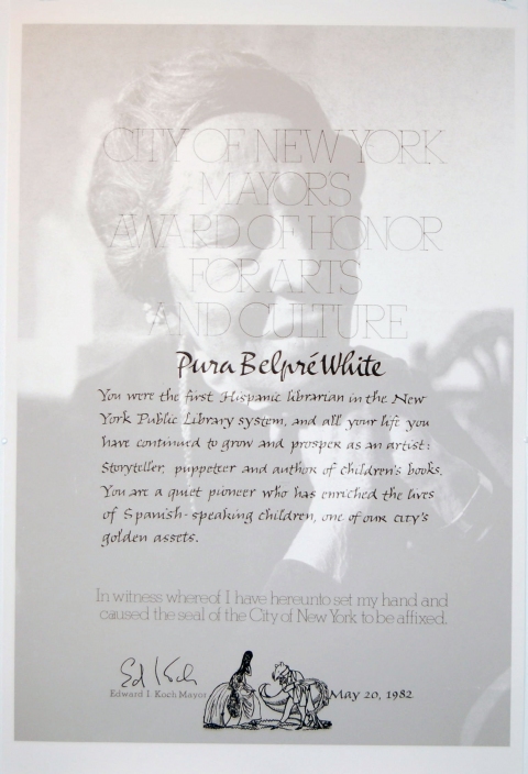 Amy Westpfahl  Tribute to Pura Belpre, 2010 Digital Print 