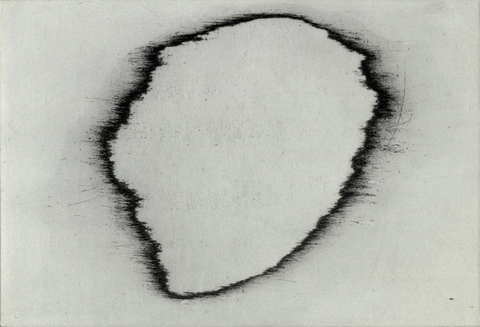 Anita S. Hunt    Void, Hole, Island, Reflection Series etching and chine collé