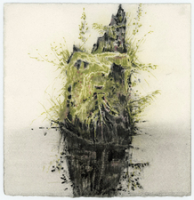  Tiny Islands watersoluable graphite, colored pencil and ink on watercolor paper