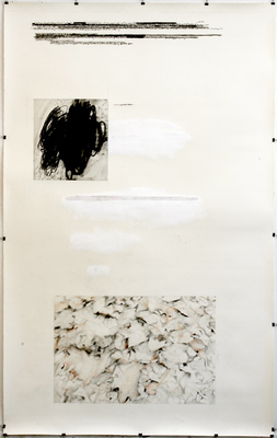 Anne Gilman Work from MacDowell Residency pencil, paint, charcoal, acrylic medium
