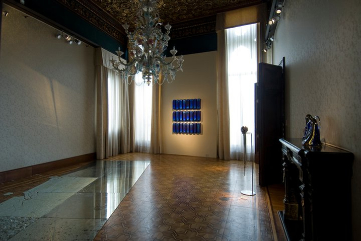 Anne Peabody My Sidewalk: Bedford Stuyvesant, 2009 ; Venice Biennale, Venice, Italy Glass, sterling silver leaf