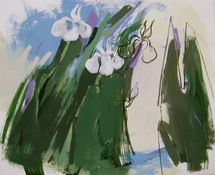 ANNE SEELBACH Shoreline Paintings acrylic on paper