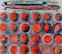 ANNE SEELBACH 1992 Nuclear Submarines oil on canvas