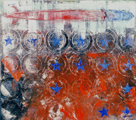 ANNE SEELBACH 1992 Nuclear Submarines oil on canvas