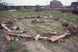 ANNE SEELBACH 1989-1994 Industrial Wastelands existing industrial debris dragged out of the Fort Point channel