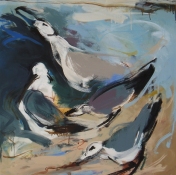 ANNE SEELBACH Shoreline Paintings oil on canvas