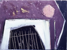 ANNE SEELBACH 1982-1985 House, Enclosure oil on paper