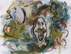 ANNE SEELBACH Troubled Waters - paintings acrylic on paper