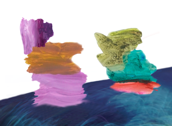 Morning Rush Collocations, 2019 series on paper Paper, Paint and Pixels