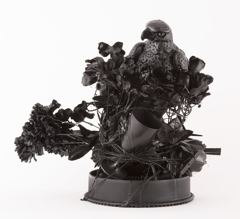 The Maltese Falcon Singularities Mixed media: Found objects, sisal twine, and paint