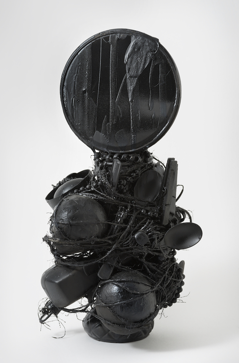 Reflections: Constance Mosher Perkins Singularities Mixed media: Found objects, sisal twine, and paint