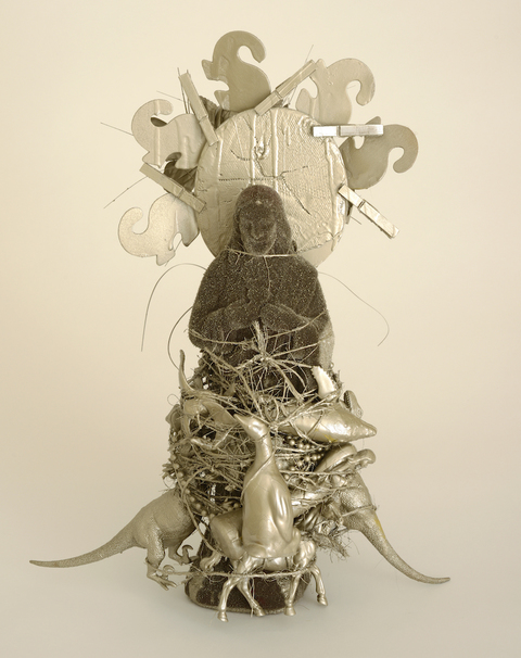 All of Creation Visitations Mixed Media: found objects, sisal twine, and paint