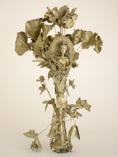Assumption of the Virgin Visitations Mixed Media: found objects, sisal twine, and paint