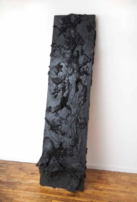 Cesarea Panels mixed media and latex paint on wood