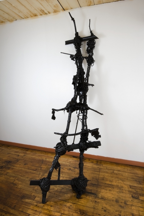 Dean Ladders Mixed media: Found objects and latex paint