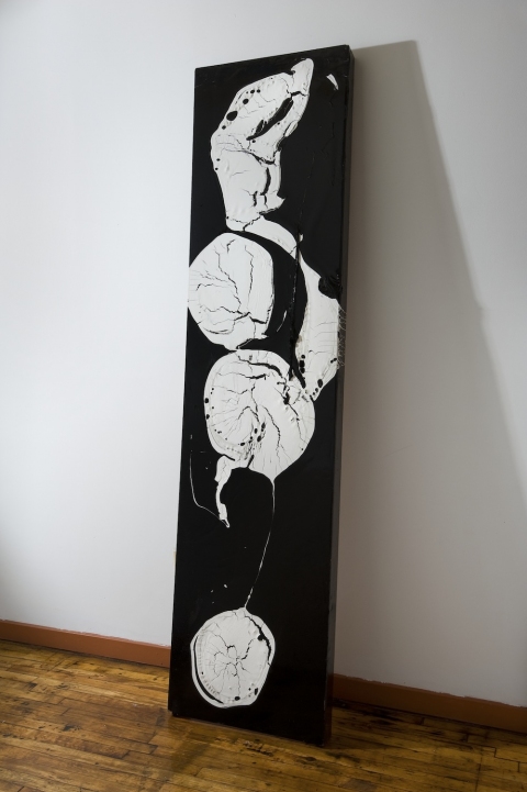 Amina Panels oil enamel and latex paint on wood