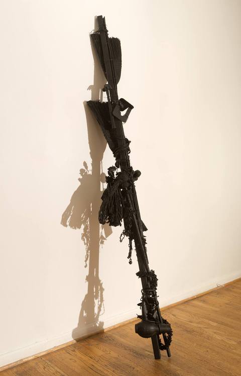 Barbara Monopoles Mixed media: Found objects and latex paint
