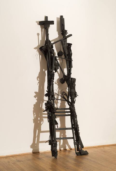 Erin Ladders Mixed media: Found objects and latex paint