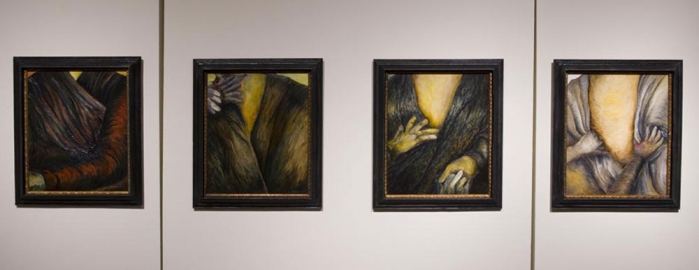 ANN STODDARD archive: "conduit" : sculpture and paintings oil on canvas