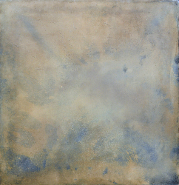 AUGUSTE  RHONDA  TYMESON self exposure cyanotype on canvas w/toner
