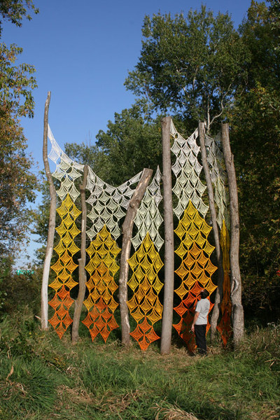 ASHLEY V. BLALOCK THE YELLOW WALLPAPER Crocheted Nylon