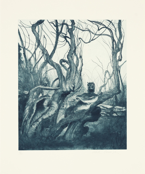 Aspinwall Editions Inka Essenhigh Aquatint and softground etching with drypoint