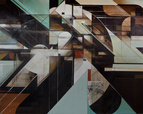Augustine Kofie Paintings Acrylic, spray paint & bitumen on canvas. Finished in matte varnish. 