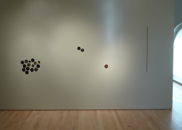 Barbara Hatfield Dots beeswax, oil paint, graphite, tape