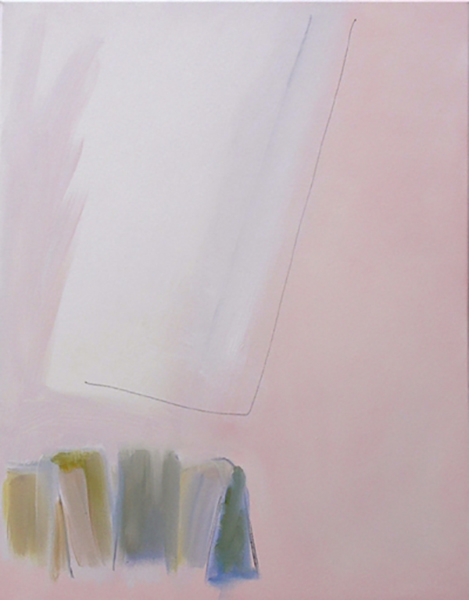 Movement (oblique) 2, 2009, oil on canvas, 22&quot; x 28&quot;