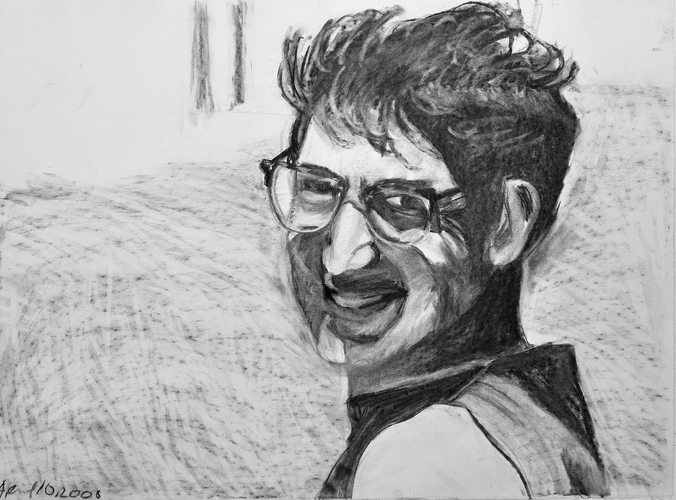 Barbara Shark Drawings Charcoal on paper