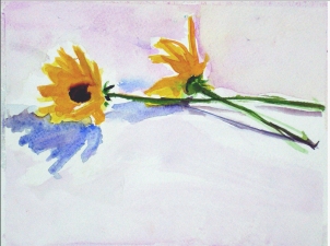 Barbara Yaross Flowers Watercolor on paper