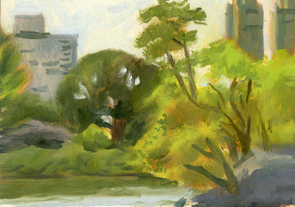 Charles Basman  Oil sketches Oil on panel