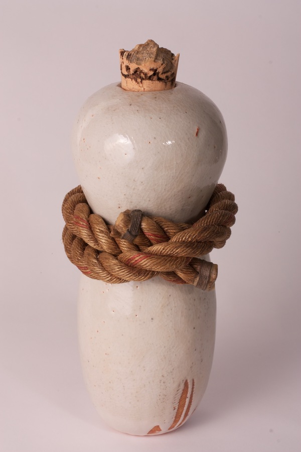 Ben Anderson Sculpture stoneware, manila rope, bees wax, cork