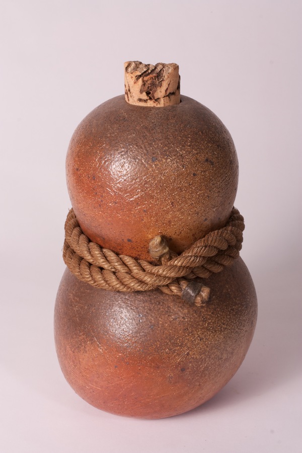 Ben Anderson Sculpture wood fired stoneware, manila rope, beeswax, cork