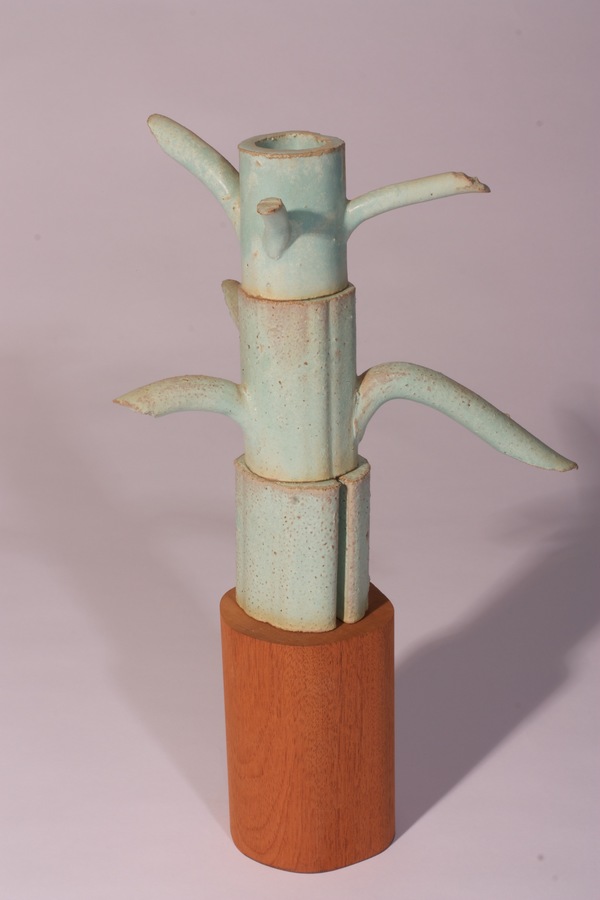 Ben Anderson Sculptural Ceramic Glazed stoneware, wood