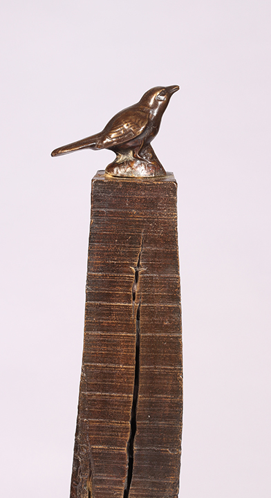 Ben Anderson Sculpture bronze, oak