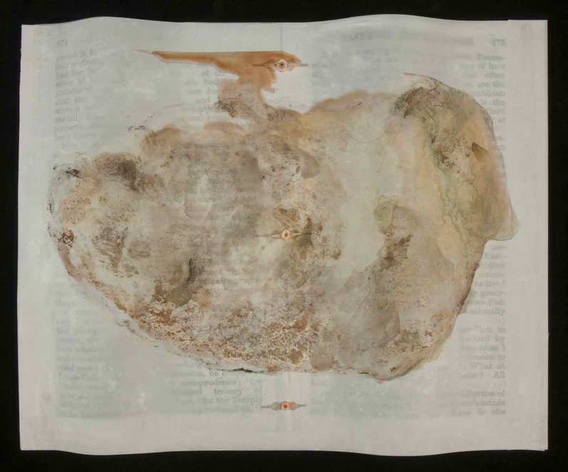Beth Haber On Melville's Moby Dick mixed media on mylar