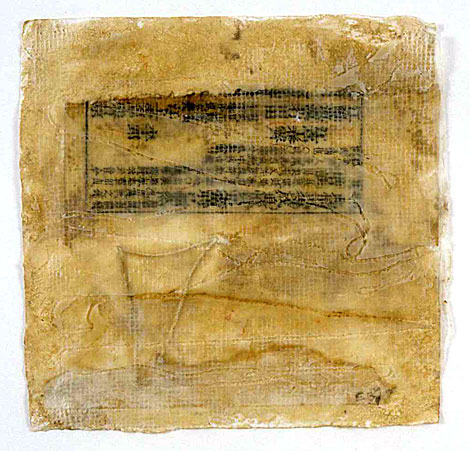 Betsy Eby 2005 Material Drawings  Mixed Media on Paper  