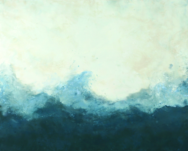 Betsy Eby 2018 Encaustic on canvas on panel