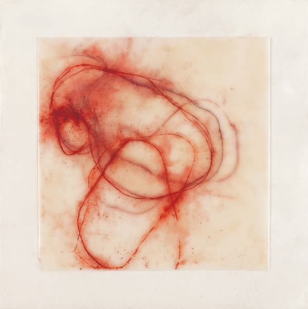 Betsy Eby 2009 Sanguines Encaustic on Canvas on Panel