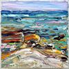   Aggregate Abstractions and The Sea impasto oil paint on canvas