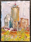  The Pru Skyline, Boston Series  impasto oil paint on canvas